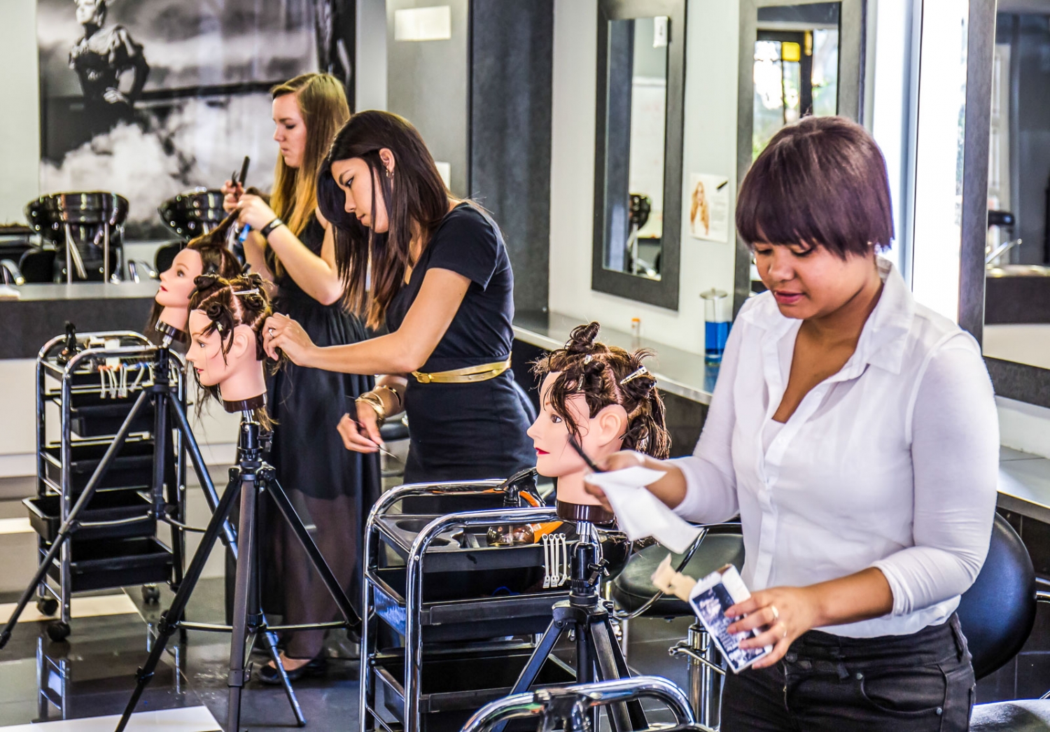 Partners Hair Design Training Academy Cape Town Students in Salon 03 ...